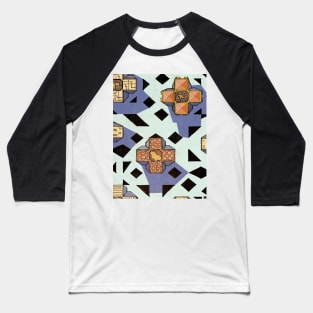 Towering The Sky Abstract Architecture Illustration Baseball T-Shirt